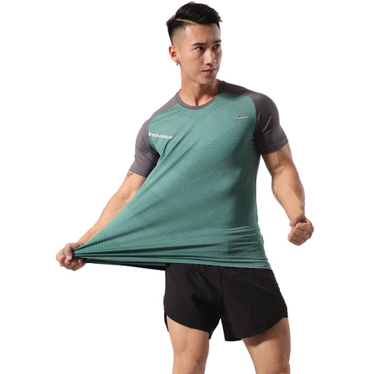 Professional Men Quick Drying Breathable Short Sleeve Running T-shirts