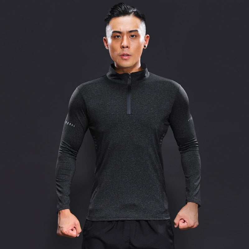 Thermal Long Sleeve Man Compression Fitness Running T shirts