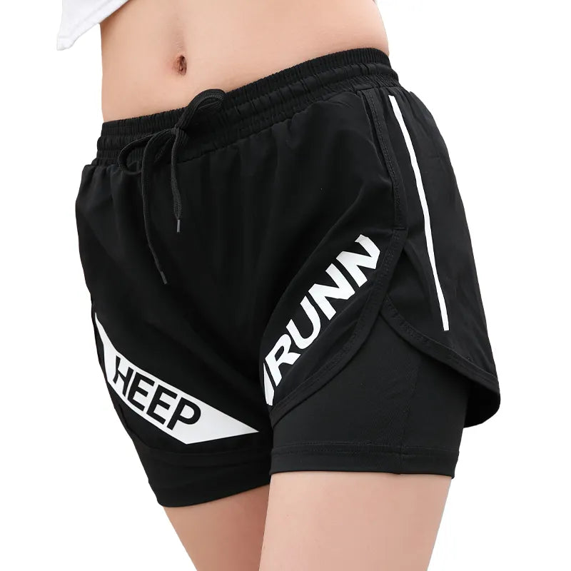 Running Shorts Women 2 In 1 Quick Drying