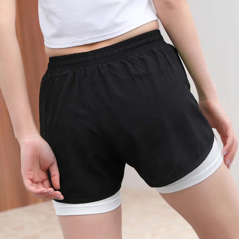 Running Shorts Women 2 In 1 Quick Drying