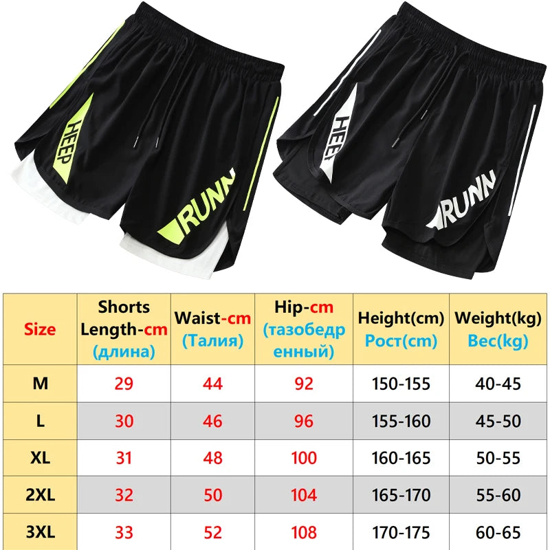 Running Shorts Women 2 In 1 Quick Drying