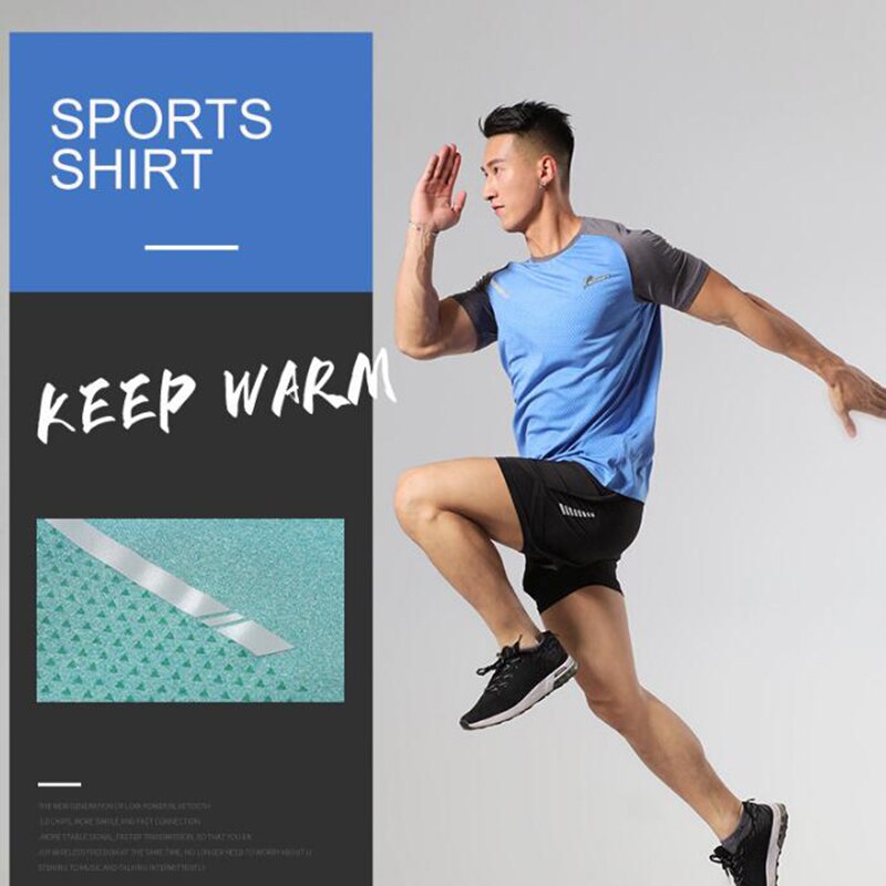 Professional Men Quick Drying Breathable Short Sleeve Running T-shirts