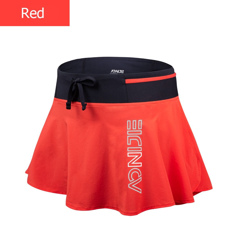 Women Female Quick Dry Sports Skirt - With Lining -  Invisible Pocket For Running