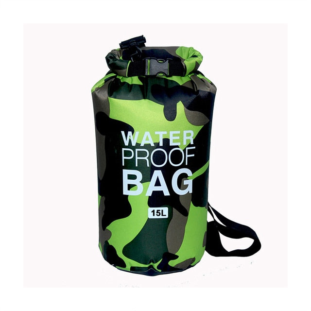 Waterproof Bag(2L,5L,10L,15L 30L - Dry Sack Camouflage Colors)