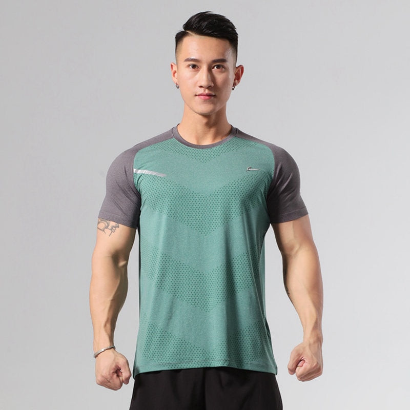 Professional Men Quick Drying Breathable Short Sleeve Running T-shirts